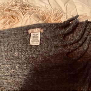 J.Crew charcoal gray scarf